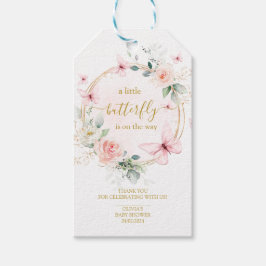 Etiqueta Para Presente Um chá de fraldas de borboleta