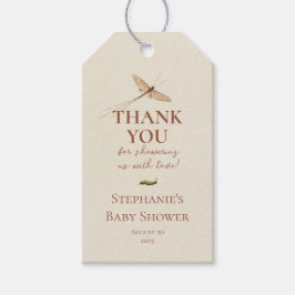 Etiqueta Para Presente Um Chá de fraldas de Inseto de Amor Bonito Obrigad