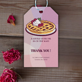 Etiqueta Para Presente Um Chá de fraldas Mínimo Roxo Pequeno