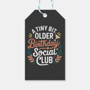 Etiqueta Para Presente Um Clube Social de Aniversário Um Pouco Mais Antig