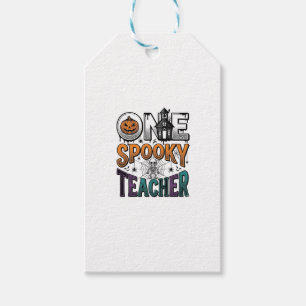 Etiqueta Para Presente Um Design de Vetor de Halloween de um Professor As