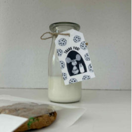 Etiqueta Para Presente Um doce rato de cozinha, Aniversário