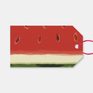 Etiqueta Para Presente Um em uma Etiqueta de Presente Melon Horizontal