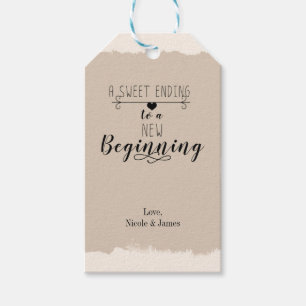 Etiqueta Para Presente Um favor novo do casamento vintage do começo do