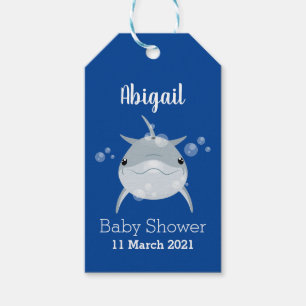 Etiqueta Para Presente Um lindo desenho animado de golfinho kawaii