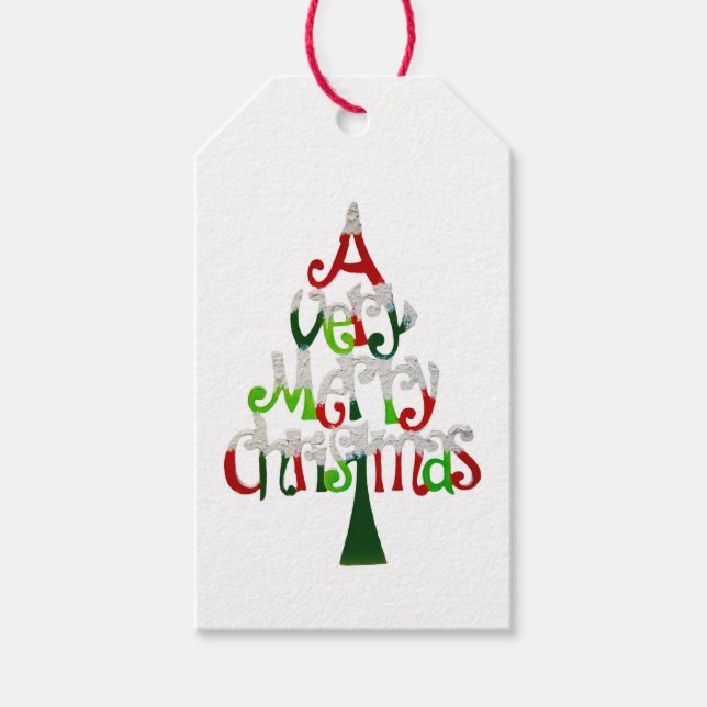 Etiqueta Para Presente Um Natal Muito Feliz (Frente)