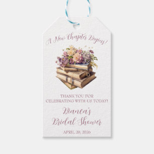 Etiqueta Para Presente Um Novo Capítulo Começa! Chuveiro Nupcial Floral d