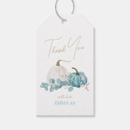 Etiqueta Para Presente Um Pequeno Chá de fraldas De Abóbora