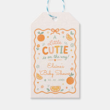 Um Pequeno Doce Está a Caminho Laranja Chã de Bebê