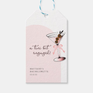 Etiqueta Para Presente Um pequeno pedaço engajado Martini Pink Bacheloret