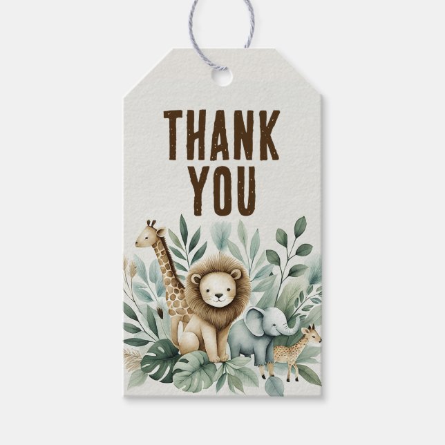 Etiqueta Para Presente Um Pouco Selvagem (Frente)