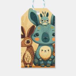 Etiqueta Para Presente Um presente de relógio personalizado de coelho flo