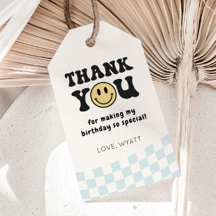Etiqueta Para Presente Um primeiro aniversario Feliz Smiley Favorece