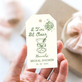 Etiqueta Para Presente Um Tini Bit Closer Desenhado Chá de Noiva 