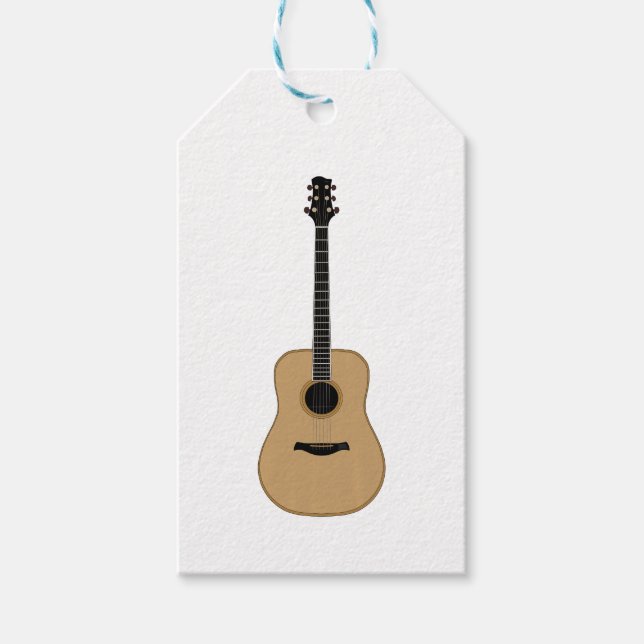 Etiqueta Para Presente Um violão adorável (Frente)