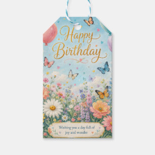 Etiqueta Para Presente Uma Celebração Caprichosa no Jardim