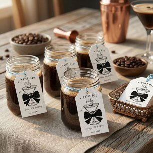 Etiqueta Para Presente Uma Festa de aniversário Martini Mais Velha