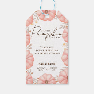 Etiqueta Para Presente Uma Pequena Abóbora Está A Caminho Do Chá de frald