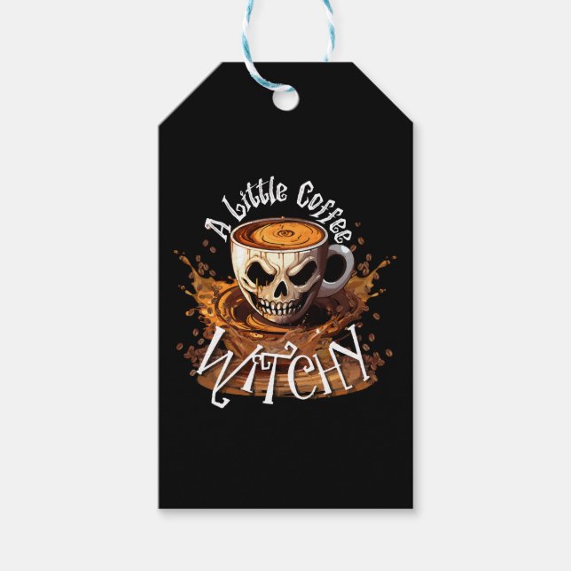 Etiqueta Para Presente Uma Pequena Café Bruxa (Frente)
