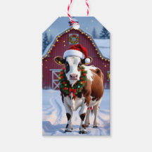 Uma vaca festiva no Natal