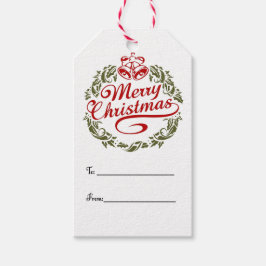 Etiqueta Para Presente Uma Vintage Feliz Natal Brancos Dagas de Presente