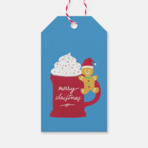 Etiqueta Para Presente Uma Xícara de Feliz Natal