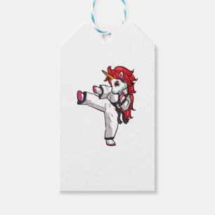 Etiqueta Para Presente Unicorn Karate Menina Taekwondo Jiu Jitsu MMA BJJ
