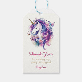 Etiqueta Para Presente Unicorn Obrigado Tag, Unicorn Aniversário Tag