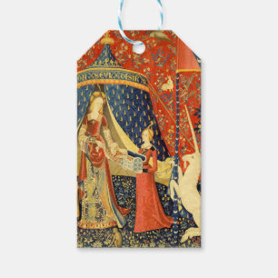 Etiqueta Para Presente Unicorn Tapestries Lady Legend Medieval