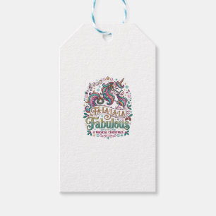 Etiqueta Para Presente Unicórnio Fa La La La Fabuloso Fundo Branco Fofo