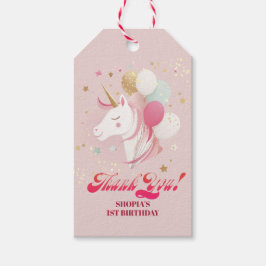 Etiqueta Para Presente Unicórnio primeiro aniversario mágico