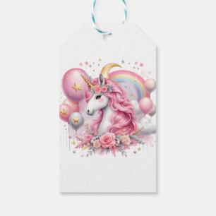 Etiqueta Para Presente Unicórnio Rosa