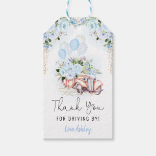 Etiqueta Para Presente Unidade Floral Azul Agradece A Quarentena Favoreci
