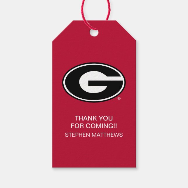 Etiqueta Para Presente Universidade da Geórgia | Graduação (Frente)