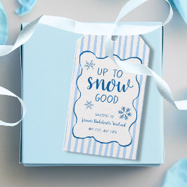 Etiqueta Para Presente Up To Snow Good Winter Snowflake Bachelorette 