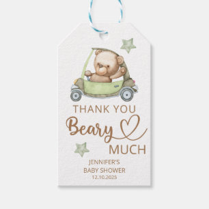 Etiqueta Para Presente Ursinho bebê urso de pelúcia Muito obrigado Bebê T