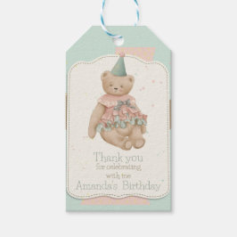 Etiqueta Para Presente Urso Candy Cute