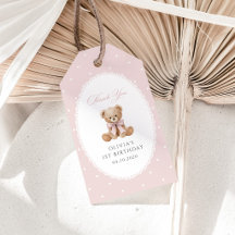 Urso de Pelúcia, Laço, Bolinhas Cor-de-Rosa, Prime