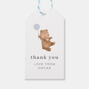 Etiqueta Para Presente Urso de Teddy com Etiqueta de Presente do Balão A