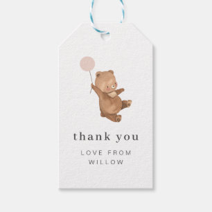 Etiqueta Para Presente Urso de Teddy com Etiqueta de Presente do Balão R