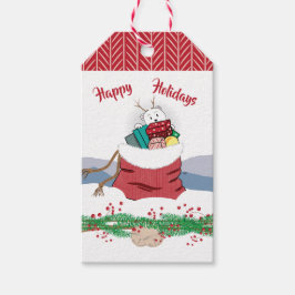 Etiqueta Para Presente Urso Polar Miúdo a sair aos presentes de Natal