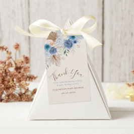 Etiqueta Para Presente Urso Rosa Azul De Boho Com Balão