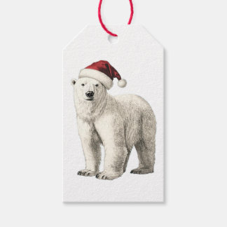 ETIQUETA PARA PRESENTE URSOPOLAR COM TÍTULO DE PAPAI NOEL
