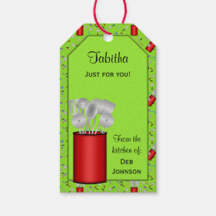 Etiqueta Para Presente Utensílios de cozinha, MODELO de GIFT/GIFT TAG de 