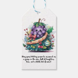 Etiqueta Para Presente uva de Natal