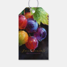 Uvas Vibrantes em Aquarela e Gotículas de Orvalho