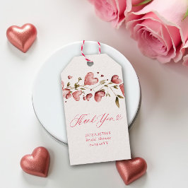 Etiqueta Para Presente Valentine Hearts Love Garden Vines Bridal Shower