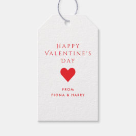 Etiqueta Para Presente Valentines Heart Gift Tags