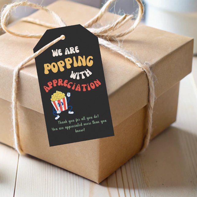 Etiqueta Para Presente Valorização do Funcionarios Voluntário do Professo (Fun Teacher Volunteer Staff Appreciation Gift Tag)