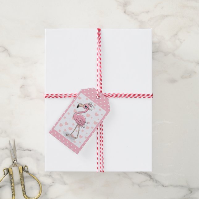 Etiqueta Para Presente Vamos Flamingle Girl (Com cordão)